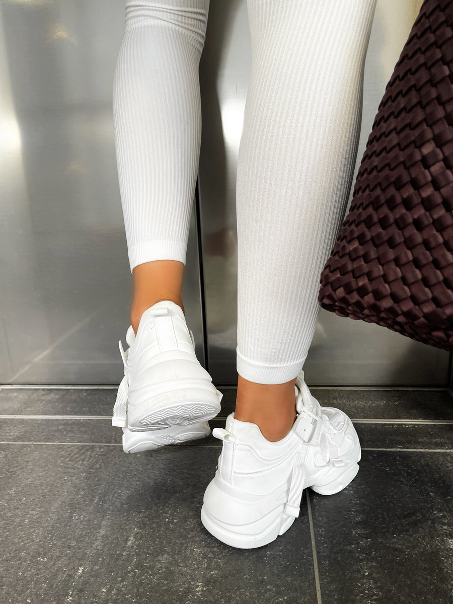 Lace Up Platform Chunky Trainers - She Wears Glory Beverly Hills