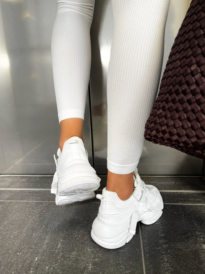 Lace Up Platform Chunky Trainers - She Wears Glory Beverly Hills