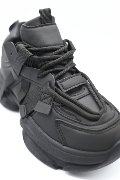 Lace Up Platform Chunky Trainers - She Wears Glory Beverly Hills