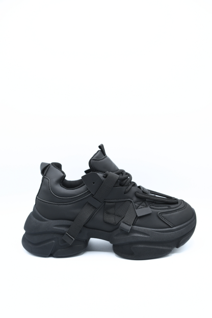 Lace Up Platform Chunky Trainers - She Wears Glory Beverly Hills