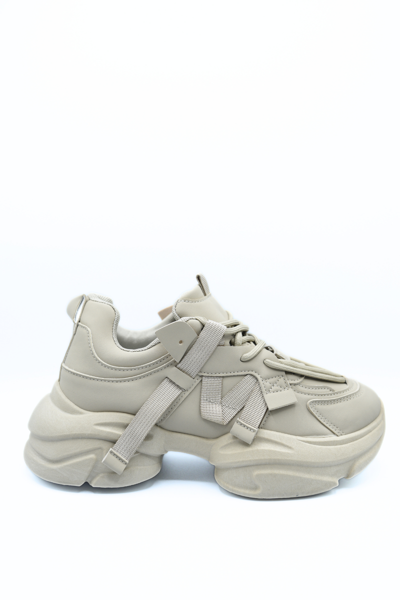 Lace Up Platform Chunky Trainers - She Wears Glory Beverly Hills