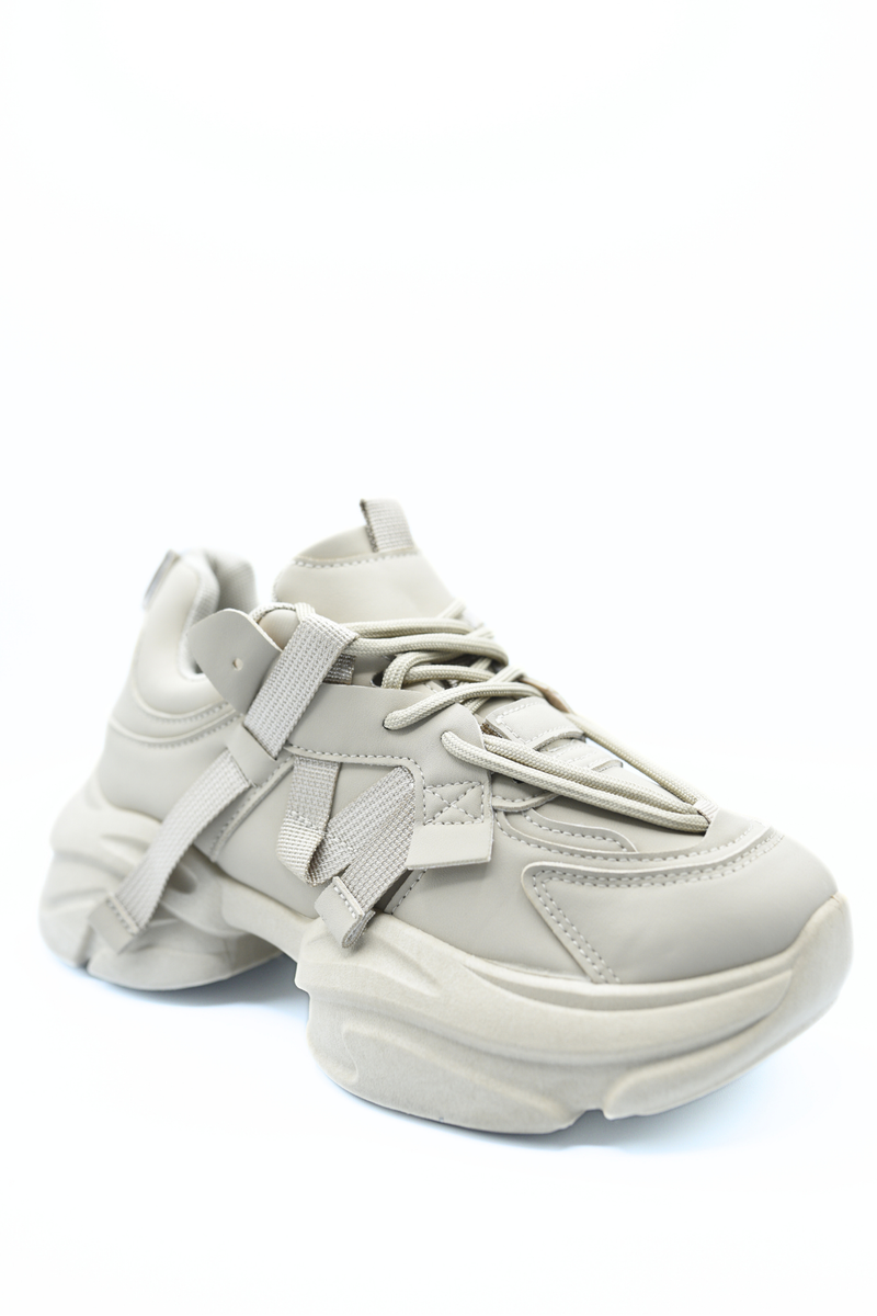 Lace Up Platform Chunky Trainers - She Wears Glory Beverly Hills
