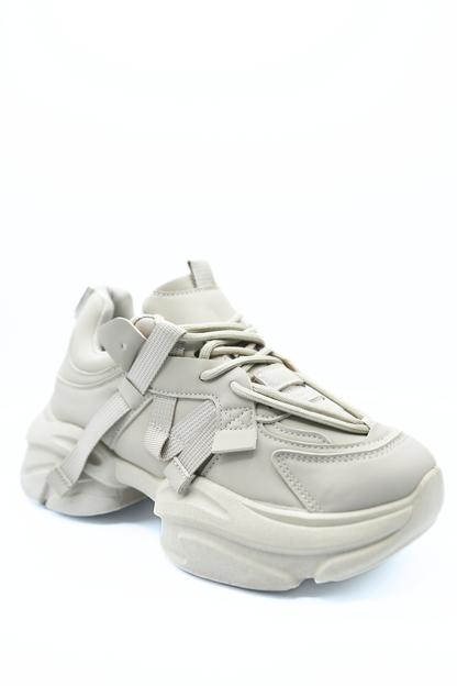 Lace Up Platform Chunky Trainers - She Wears Glory Beverly Hills