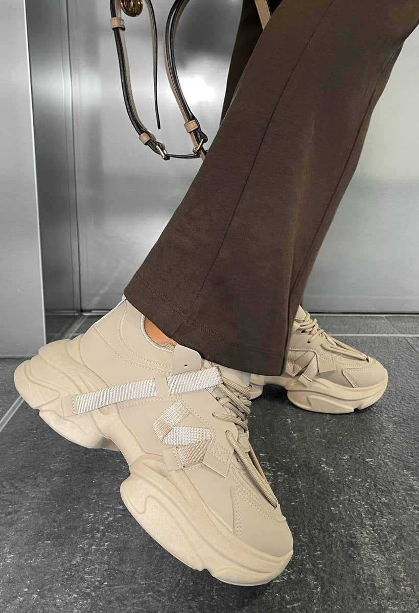 Lace Up Platform Chunky Trainers - She Wears Glory Beverly Hills