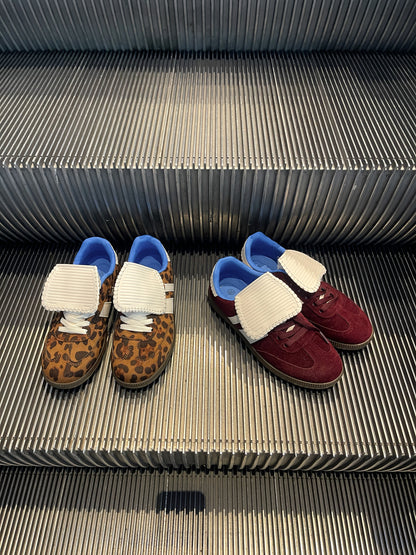 Lace-Up Flip Tongue Round Toe Trainers - She Wears Glory Beverly Hills
