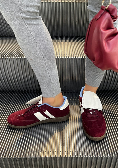 Lace-Up Flip Tongue Round Toe Trainers - She Wears Glory Beverly Hills