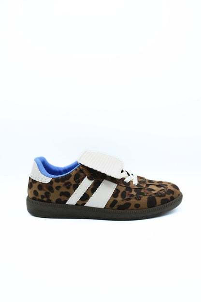 Lace-Up Flip Tongue Round Toe Trainers - She Wears Glory Beverly Hills