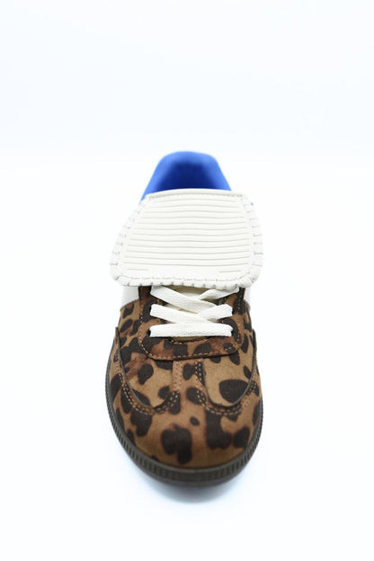 Lace-Up Flip Tongue Round Toe Trainers - She Wears Glory Beverly Hills