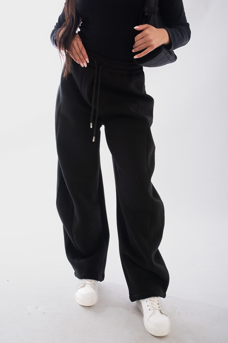 Drawstring Elastic Wide Leg Jogger - She Wears Glory Beverly Hills