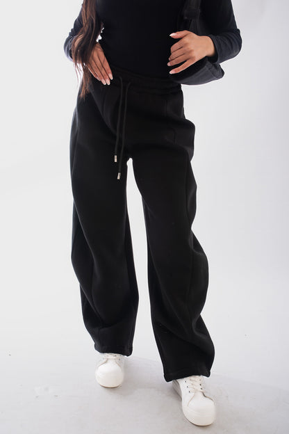 Drawstring Elastic Wide Leg Jogger - She Wears Glory Beverly Hills