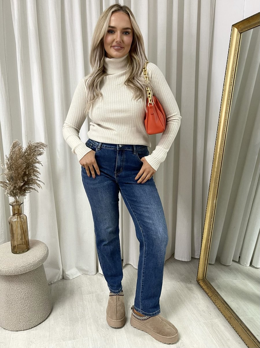 She Wears Glory™ Fitted Long Sleeve Fluffy Knitted Top