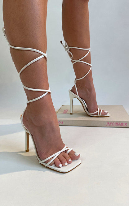 She Wears Glory™ Lace Up Heels