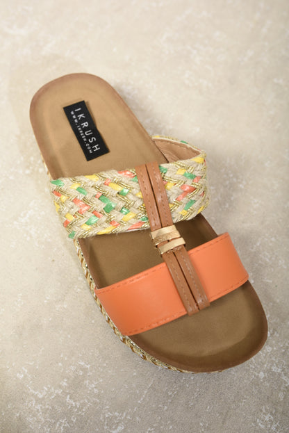 She Wears Glory™ Strappy Slip On Platform Sandals