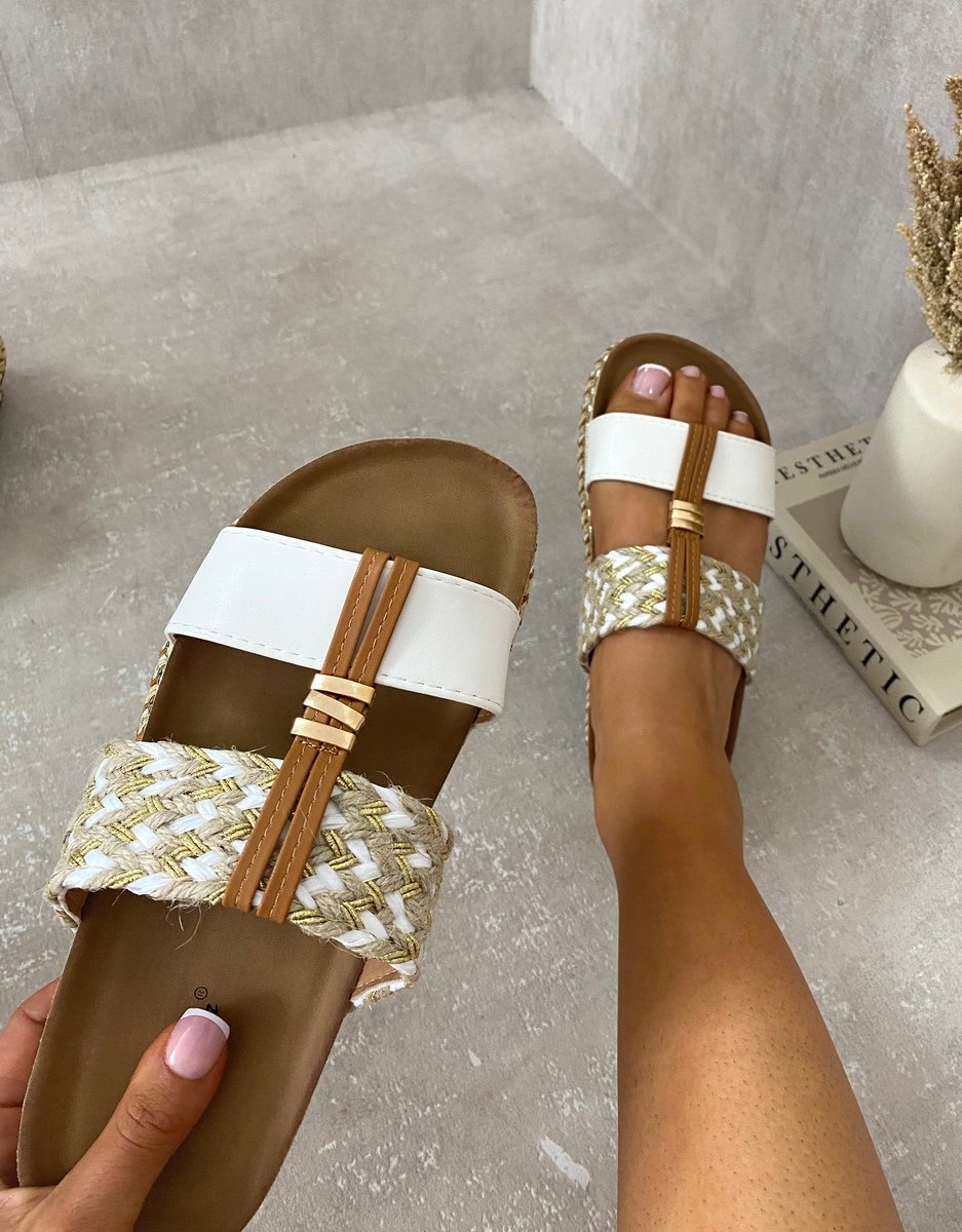 She Wears Glory™ Strappy Slip On Platform Sandals