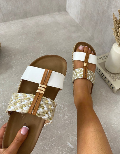 She Wears Glory™ Strappy Slip On Platform Sandals