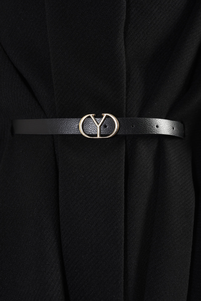 She Wears Glory™ High Neck Belted Cape Jacket