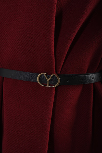She Wears Glory™ High Neck Belted Cape Jacket