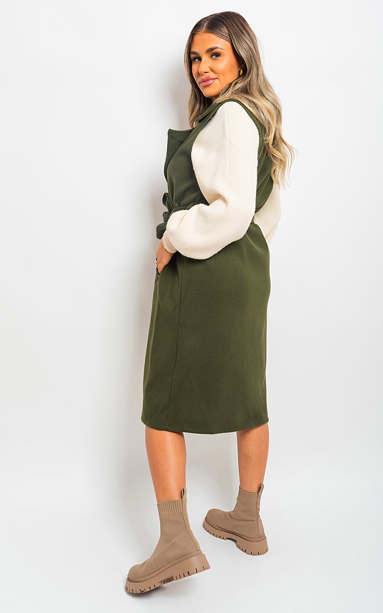 She Wears Glory™ Longline Sleeveless Wide Lapel Waist Tie Jacket - She Wears Glory Beverly Hills