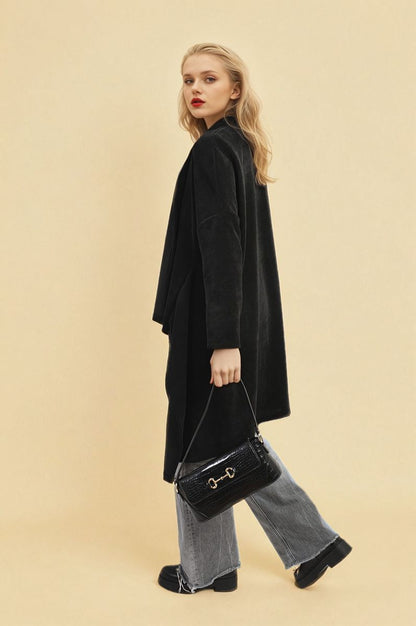 She Wears Glory™ Open Front Long Back Knitted Cardigan