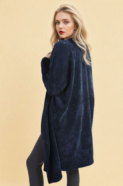 She Wears Glory™ Open Front Long Back Knitted Cardigan