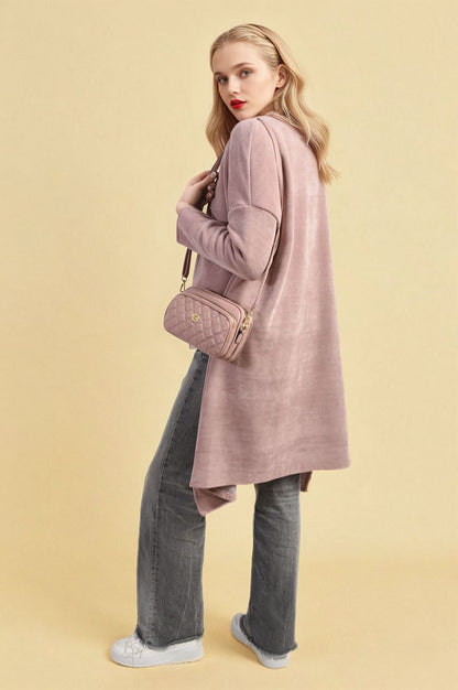 She Wears Glory™ Open Front Long Back Knitted Cardigan