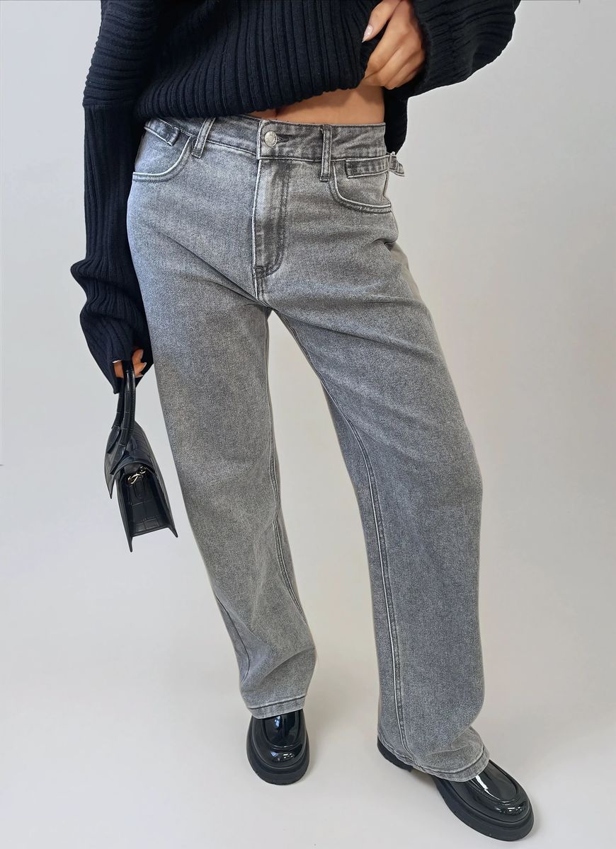 High Waist Loose Leg Jeans - She Wears Glory Beverly Hills