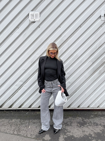 High Waist Loose Leg Jeans - She Wears Glory Beverly Hills