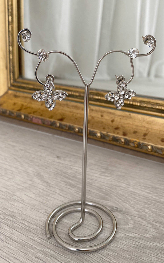 She Wears Glory™ Floral Embellished Earrings