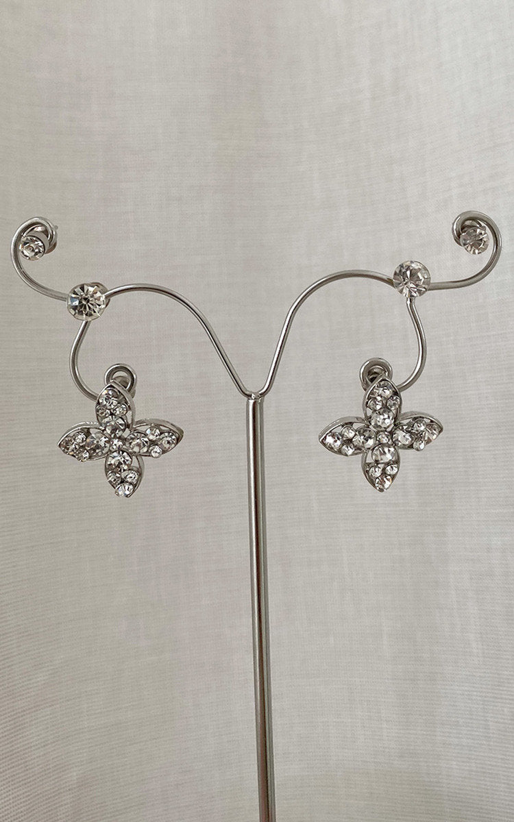 She Wears Glory™ Floral Embellished Earrings