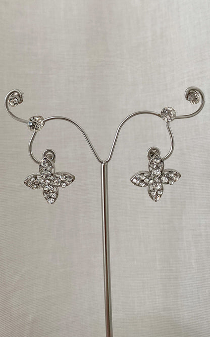 She Wears Glory™ Floral Embellished Earrings