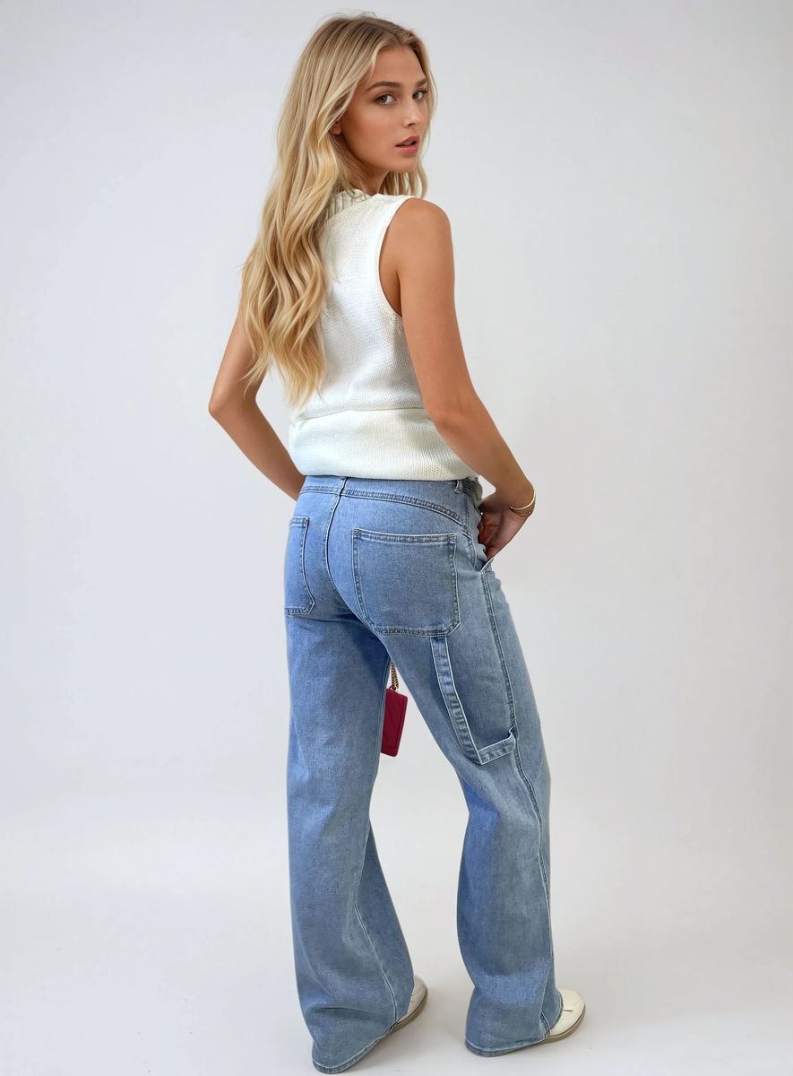Loose Straight Leg Jeans - She Wears Glory Beverly Hills