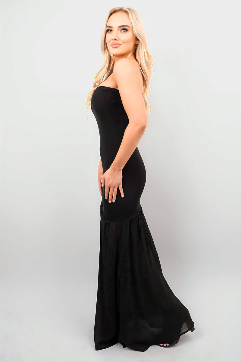 Strapless Tulle Bottom Maxi Dress - She Wears Glory Beverly Hills