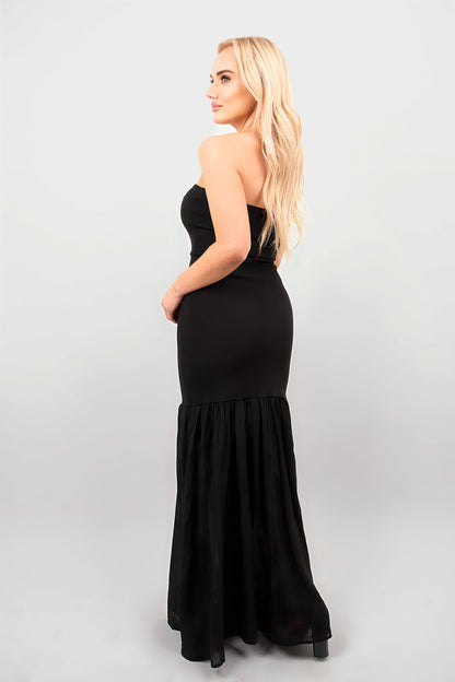 Strapless Tulle Bottom Maxi Dress - She Wears Glory Beverly Hills