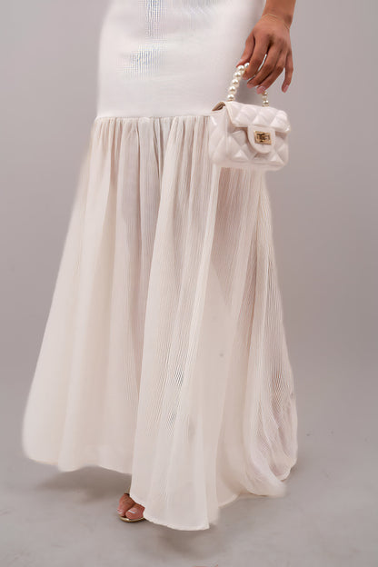Strapless Tulle Bottom Maxi Dress - She Wears Glory Beverly Hills