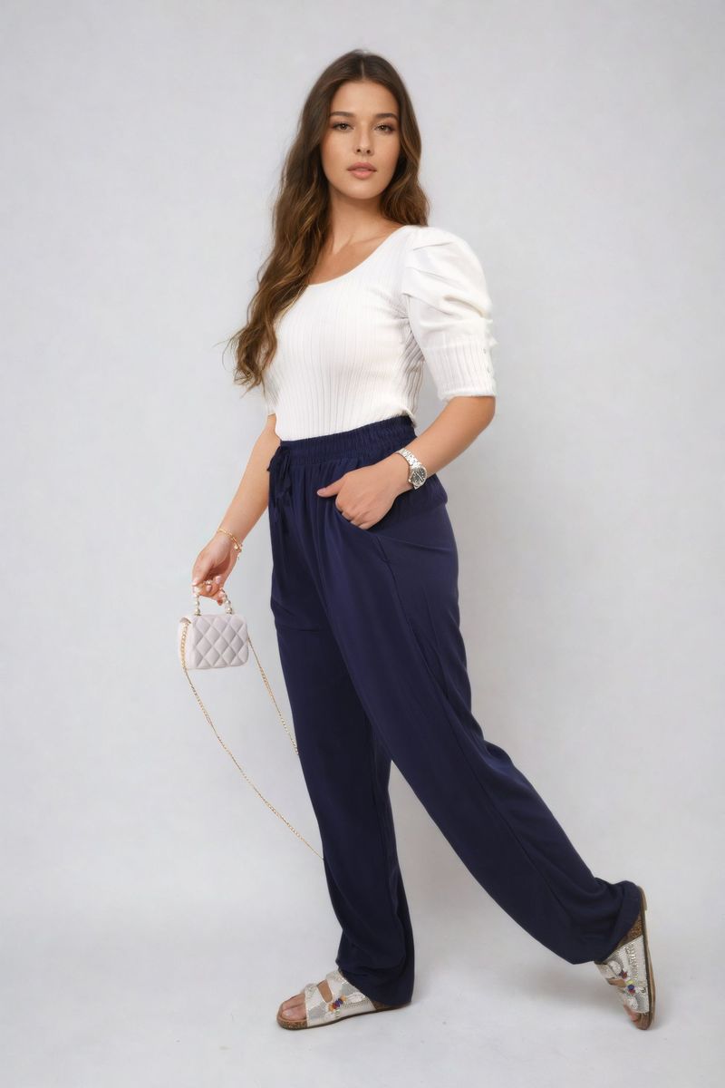She Wears Glory™ Drawstring High Waist Trouser with Side Pockets
