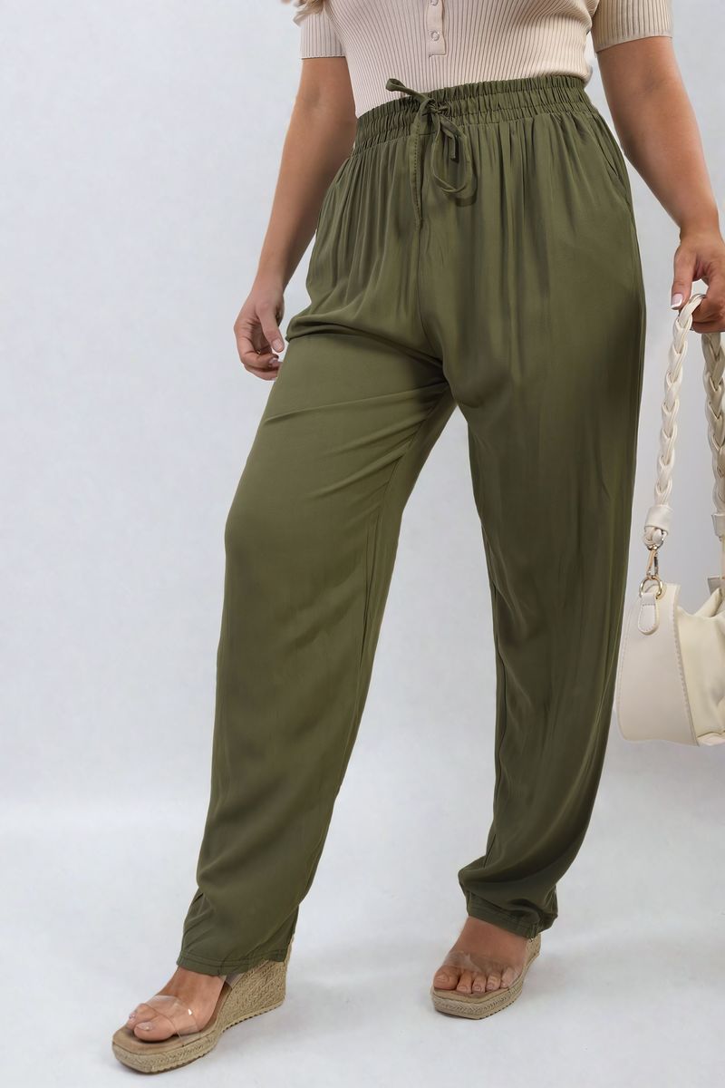 She Wears Glory™ Drawstring High Waist Trouser with Side Pockets