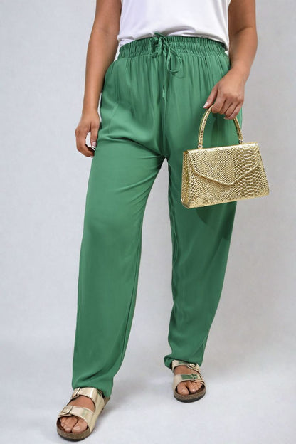 She Wears Glory™ Drawstring High Waist Trouser with Side Pockets