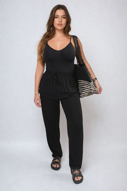 She Wears Glory™ Drawstring High Waist Trouser with Side Pockets