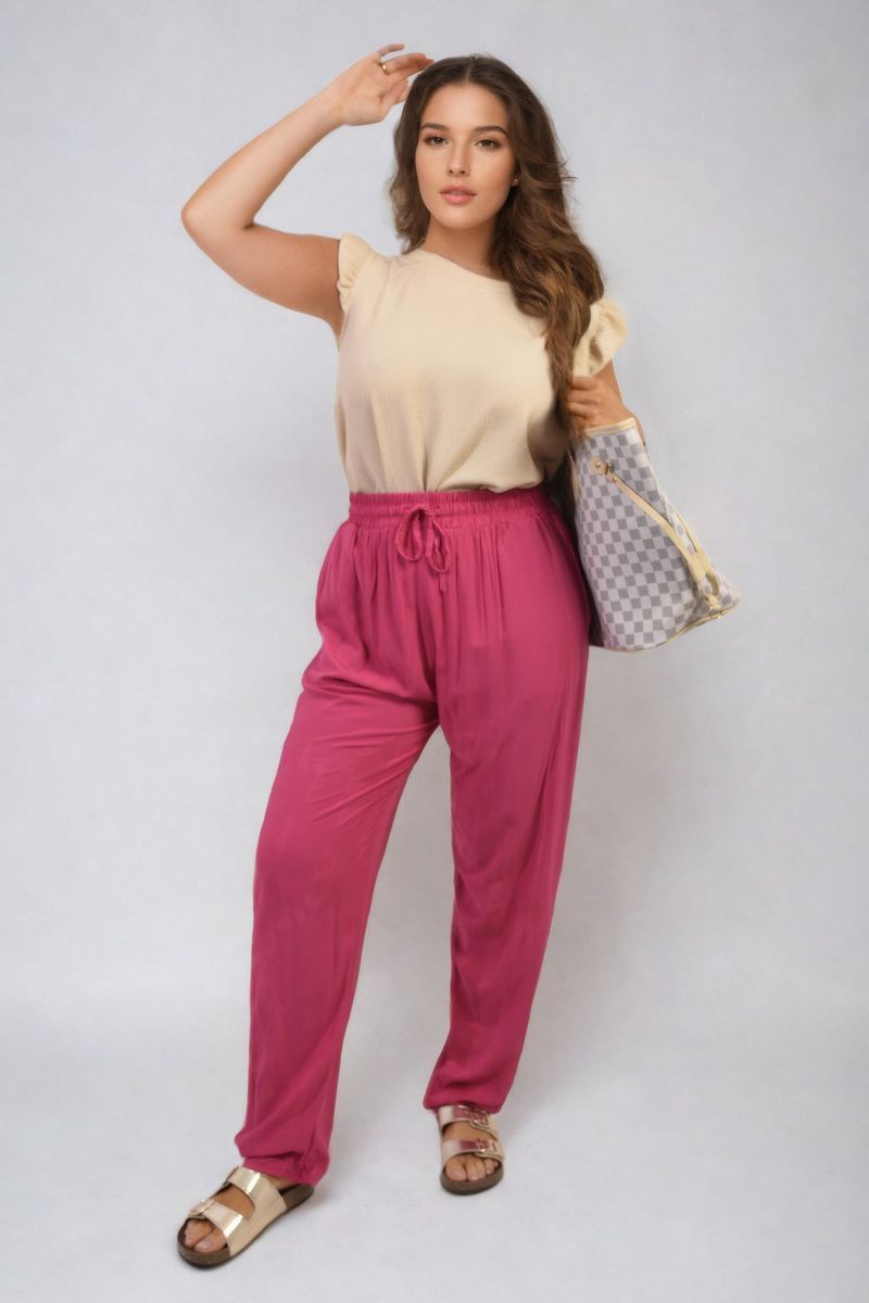 She Wears Glory™ Drawstring High Waist Trouser with Side Pockets