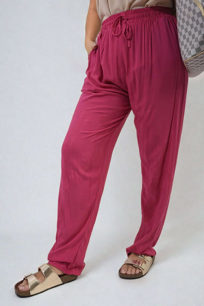 She Wears Glory™ Drawstring High Waist Trouser with Side Pockets