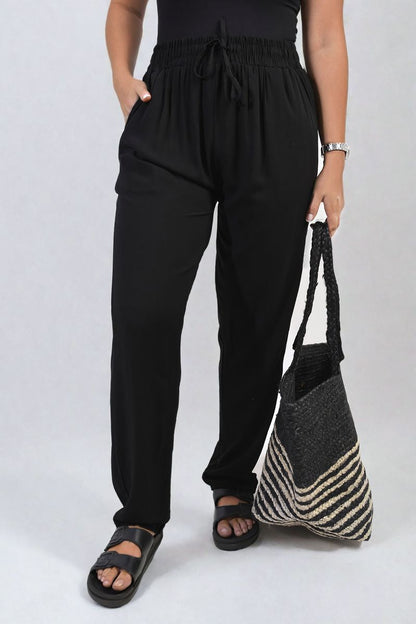 She Wears Glory™ Drawstring High Waist Trouser with Side Pockets