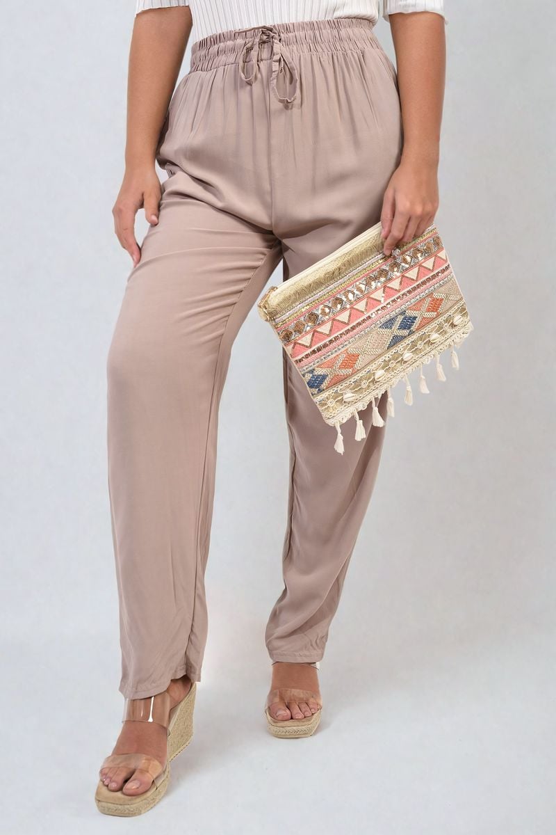 She Wears Glory™ Drawstring High Waist Trouser with Side Pockets