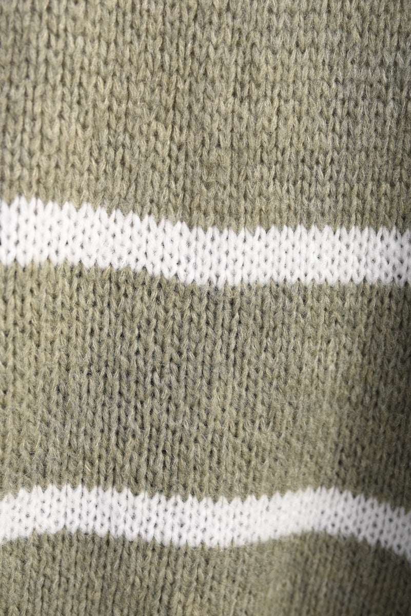 She Wears Glory™ Stripe Oversized Knitted Jumper