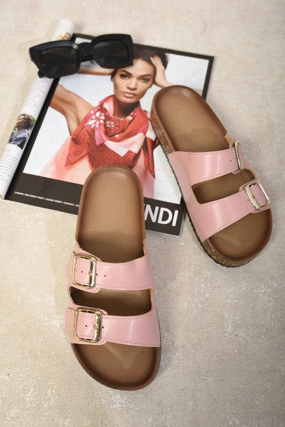 She Wears Glory™ Double Buckle Strap Sandals