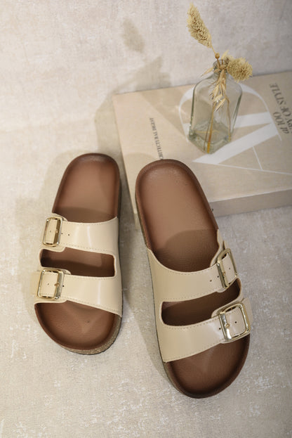 She Wears Glory™ Double Buckle Strap Sandals