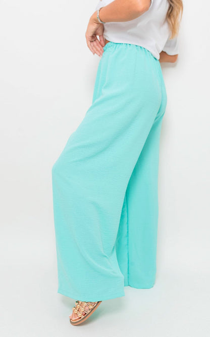 She Wears Glory™ Drawstring Gathered Waist Wide Leg Trouser