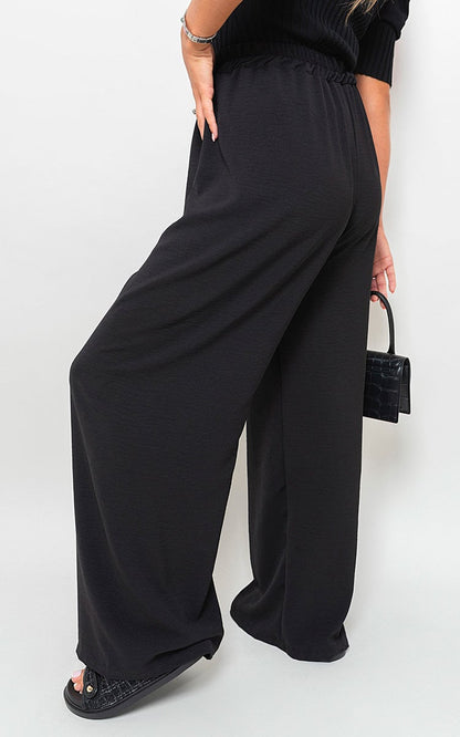 She Wears Glory™ Drawstring Gathered Waist Wide Leg Trouser