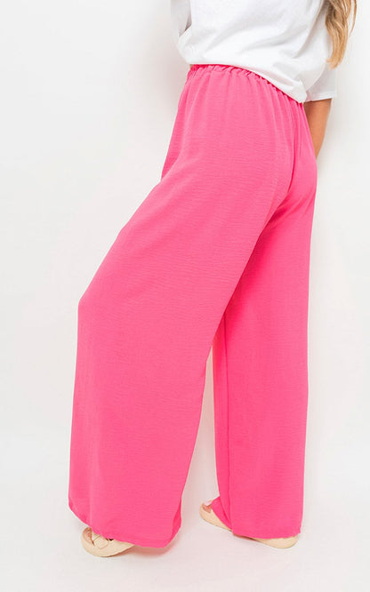 She Wears Glory™ Drawstring Gathered Waist Wide Leg Trouser