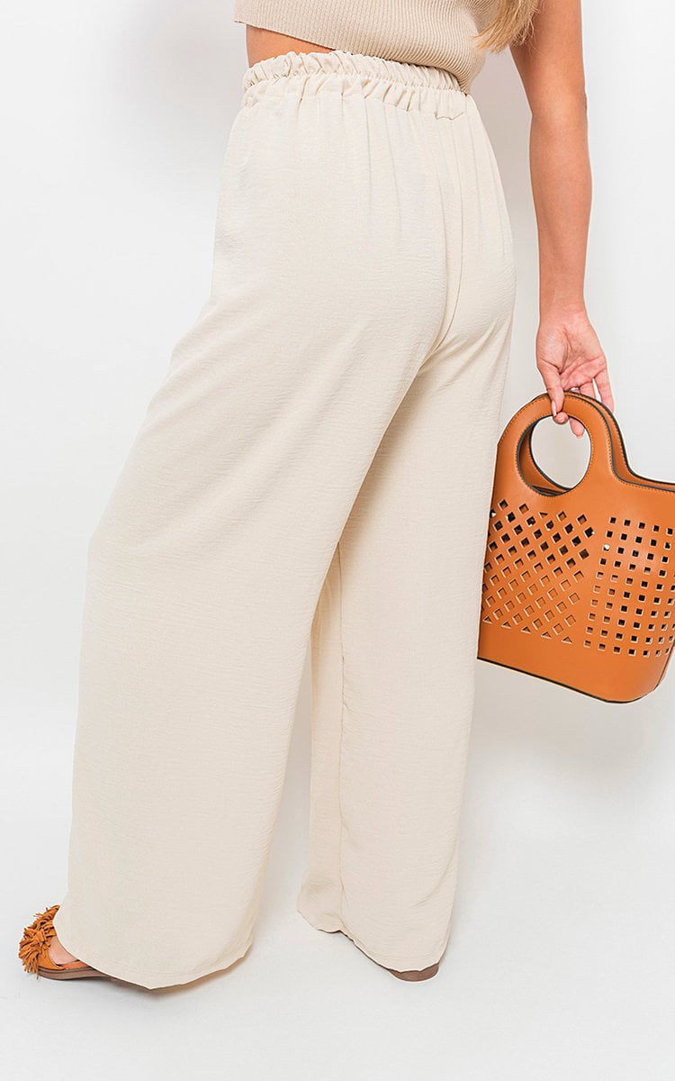 She Wears Glory™ Drawstring Gathered Waist Wide Leg Trouser