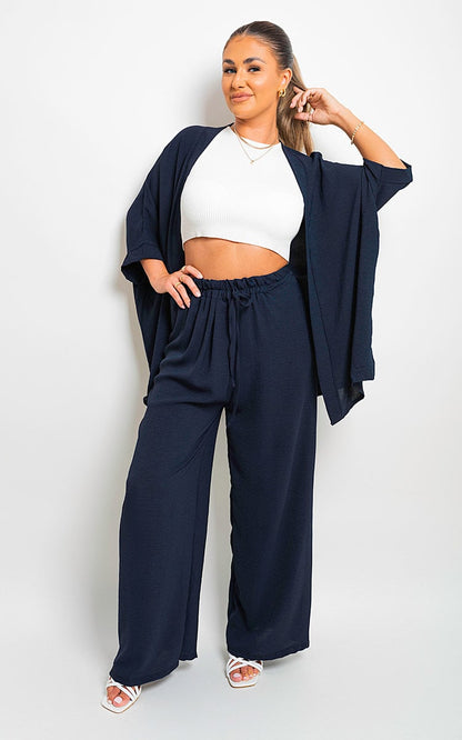 She Wears Glory™ Drawstring Gathered Waist Wide Leg Trouser